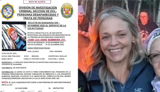 Mujer fue vista por última vez cerca a hospedaje en el Valle Sagrado de Los Incas.