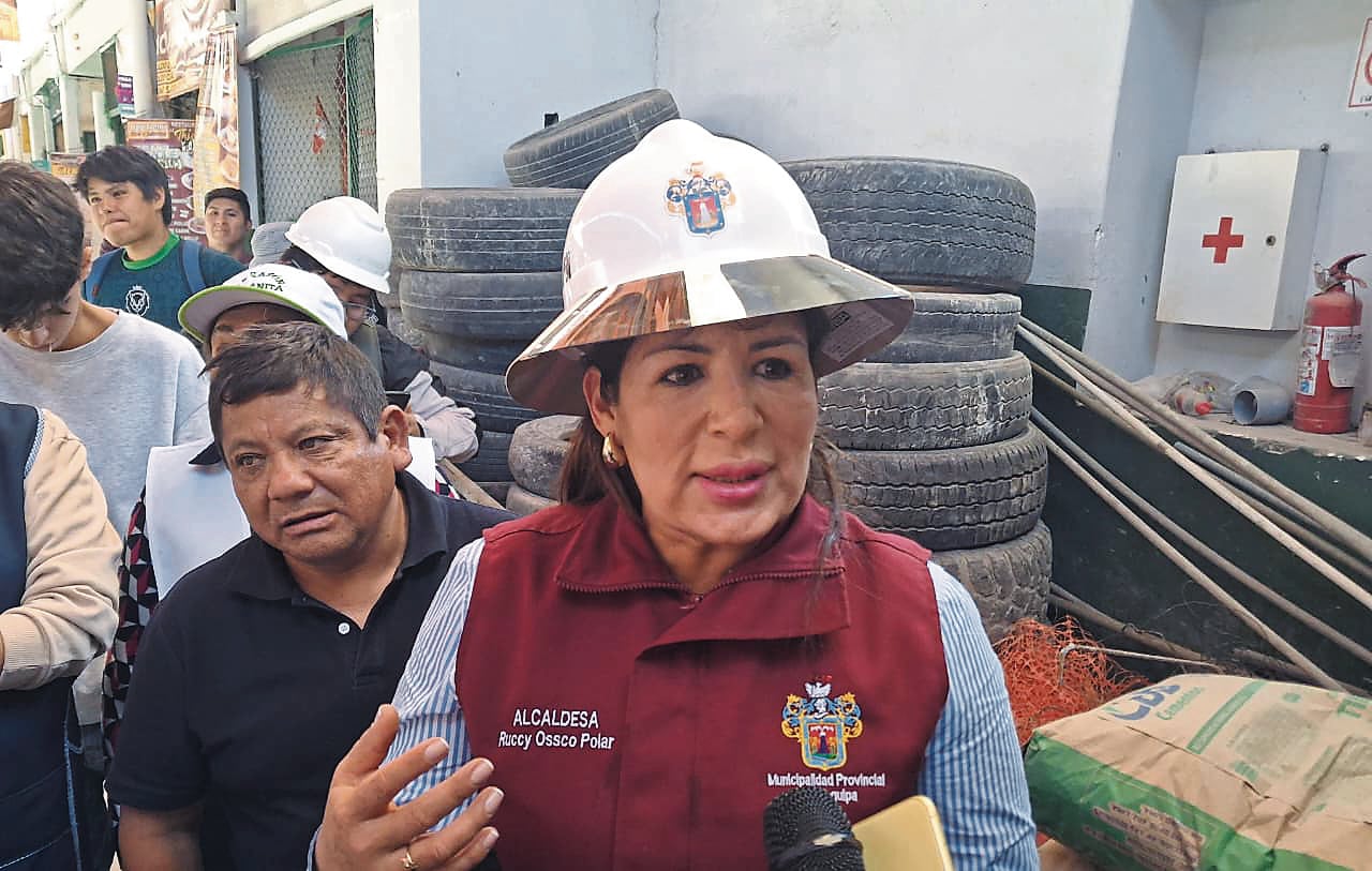 Alcaldesa de Arequipa, Ruccy Oscco. Foto: GEC.