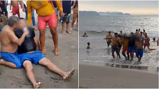 Tres adultos y dos niños salvan de morir ahogados en la playa malecón de Pisco