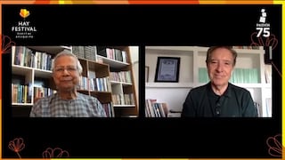 El nobel de la Paz Muhammad Yunus en el Hay Festival Arequipa 2020