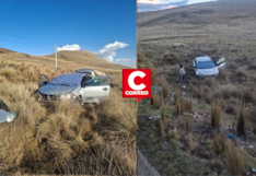Jauja: tres heridos deja despiste de automóvil en la Carretera Central