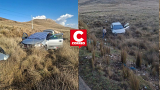 Jauja: tres heridos deja despiste de automóvil en la Carretera Central