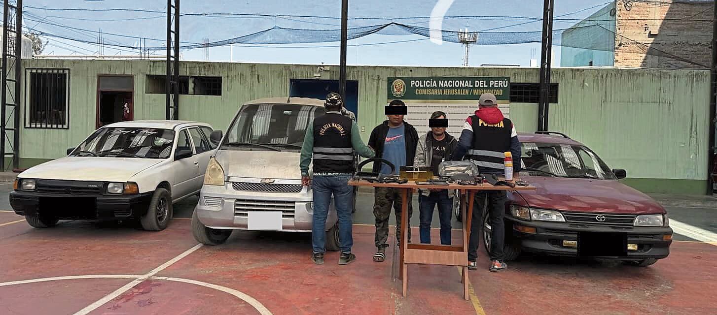 Se intervino a dos personas que fueron trasladadas a la Comisaría Jerusalén-Wichanzao, para ser sometidas a las pesquisas de ley.