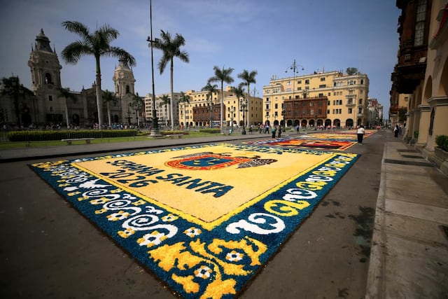 Lima celebró concurso de alfombras florales por Semana Santa (Fotos: César Bueno/GEC)