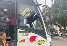 Trujillo: Lanzan piedras y rompen lunas de microbús de transporte público