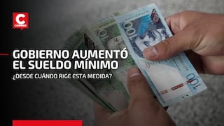 Aumento de sueldo: ¿cuál es el nuevo monto de la remuneración mínima vital en el Perú?