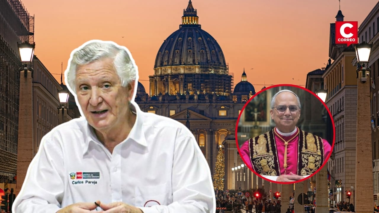 Canciller Carlos Pareja acompañará al presidente Balcázar en su visita al Vaticano. Composición: Diario Correo.