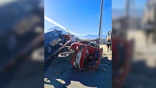 Arequipa: Choque entre auto y motocarga deja dos heridos en Cerro Colorado
