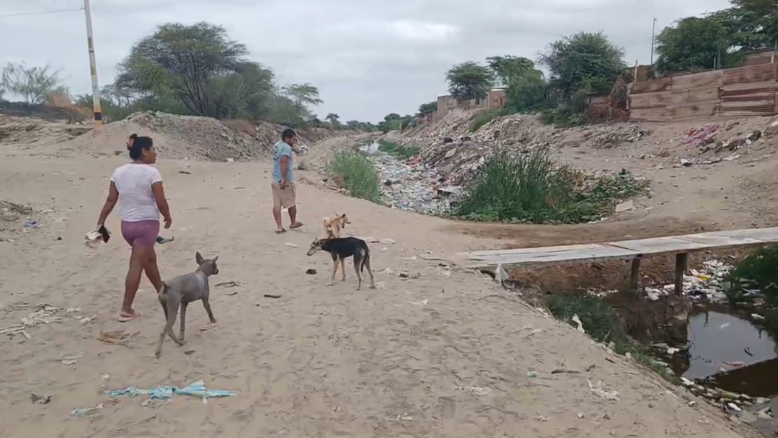 Los vecinos temen por la proximidad de las lluvias.