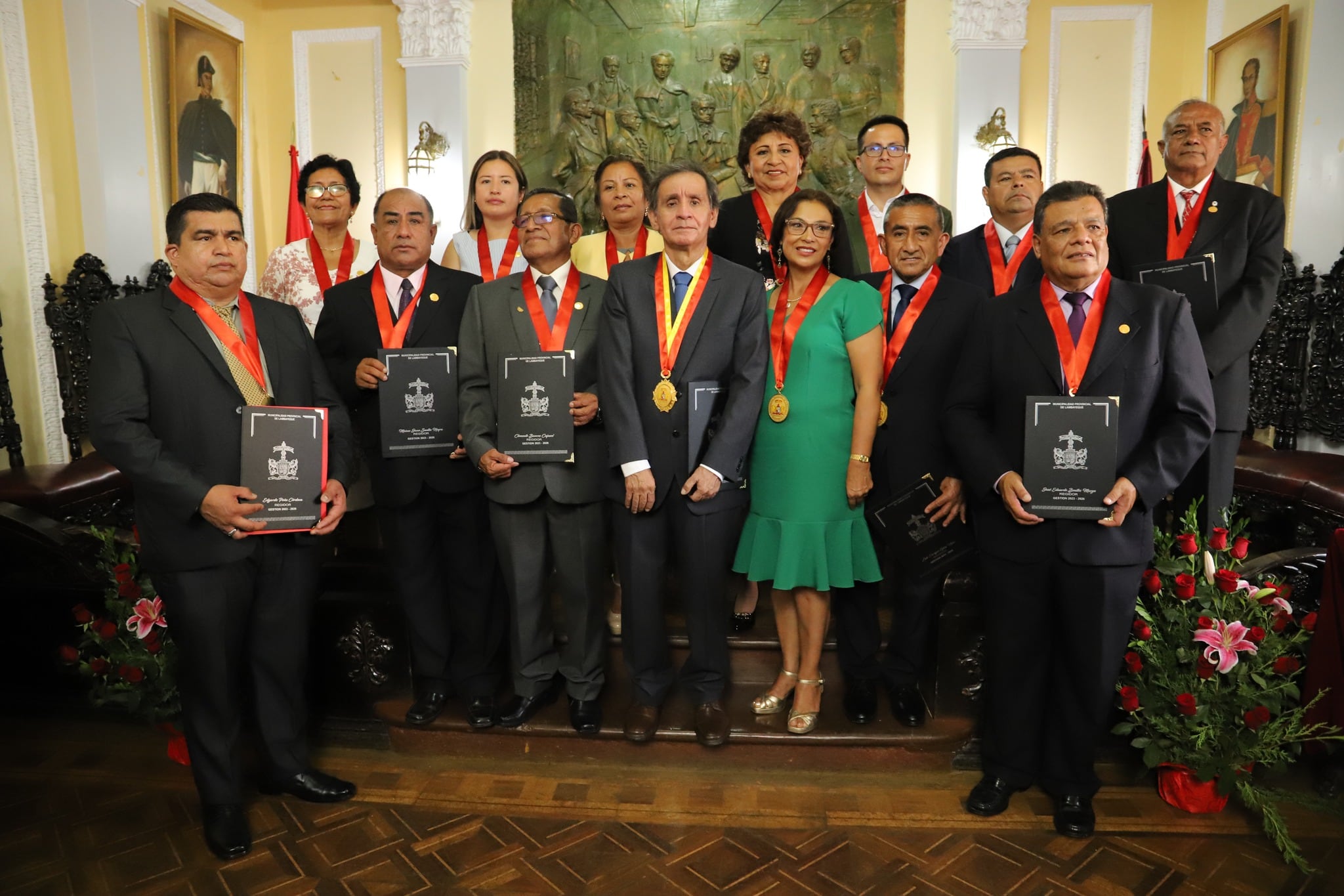Alcalde Percy Ramos y regidores de Lambayeque.
