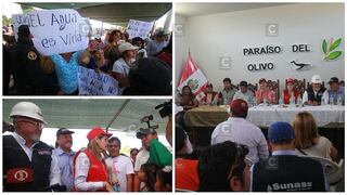 Sismo en Arequipa: Afectados piden agua a ​Mercedes Aráoz y ministro Bruce (FOTOS Y VIDEO)