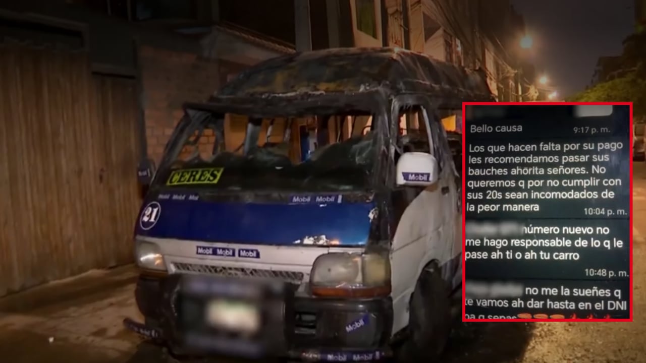 La banda criminal “El Clan del Norte” sería responsable del atentado contra una unidad de transporte público en Lima Este. Transportistas denuncian extorsiones desde hace tres años. (Imágenes de América Noticias)