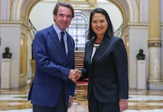 Keiko Fujimori recibió a José María Aznar en Palacio de Gobierno