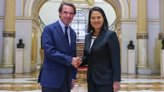 Keiko Fujimori recibió a José María Aznar en Palacio de Gobierno