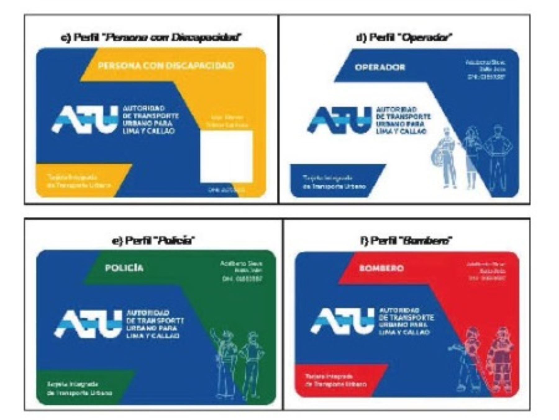 En su parte frontal la tarjeta tiene seis variantes en el rotulado. (Foto: Andina)