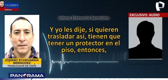 Audios de trabajador de la ONPE