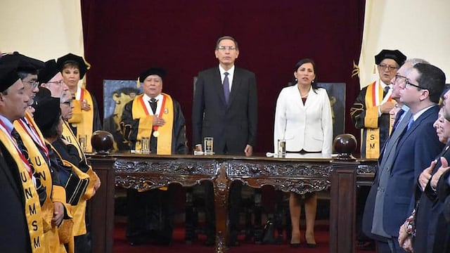 Presidente Martín Vizcarra inauguró año académico de la Universidad San Marcos (VIDEO)