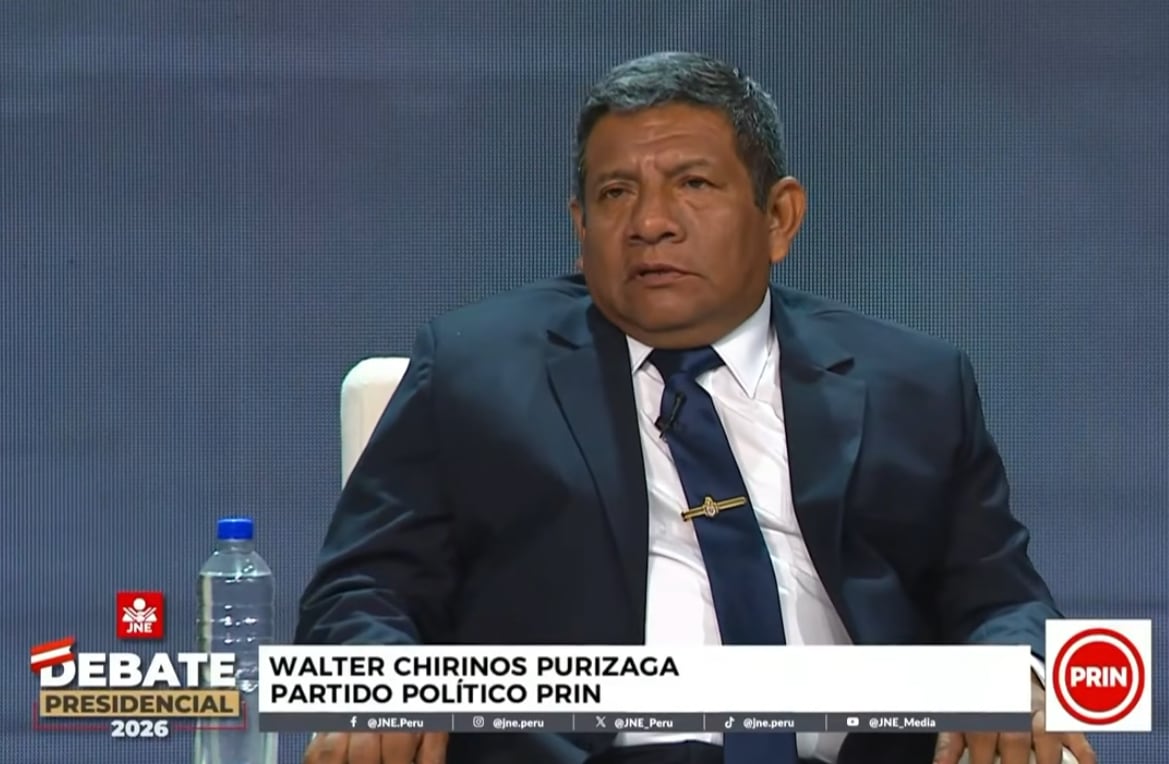 El candidato del PRIN respondió a una consulta ciudadana sobre violencia sexual y sostuvo que el principal problema se origina en la educación y en la falta de presencia del Estado. (Captura de imagen del JNE)