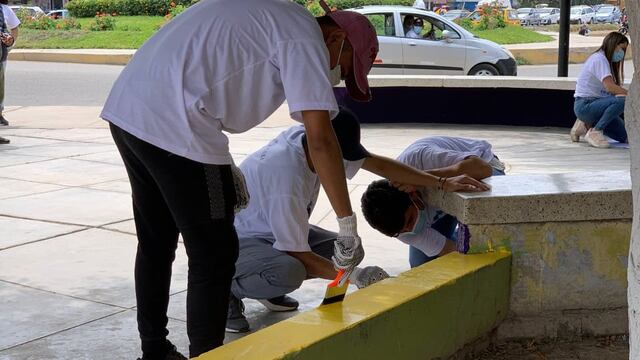 Lambayeque: Jornada de limpieza y pintura voluntaria
