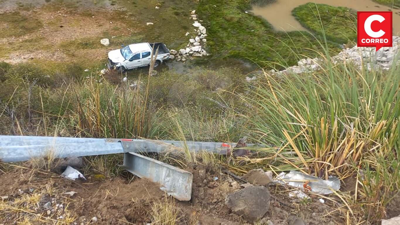 Camioneta que cayó a abismo