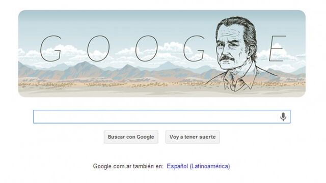 Carlos Fuentes es el protagonista del doodle de Google