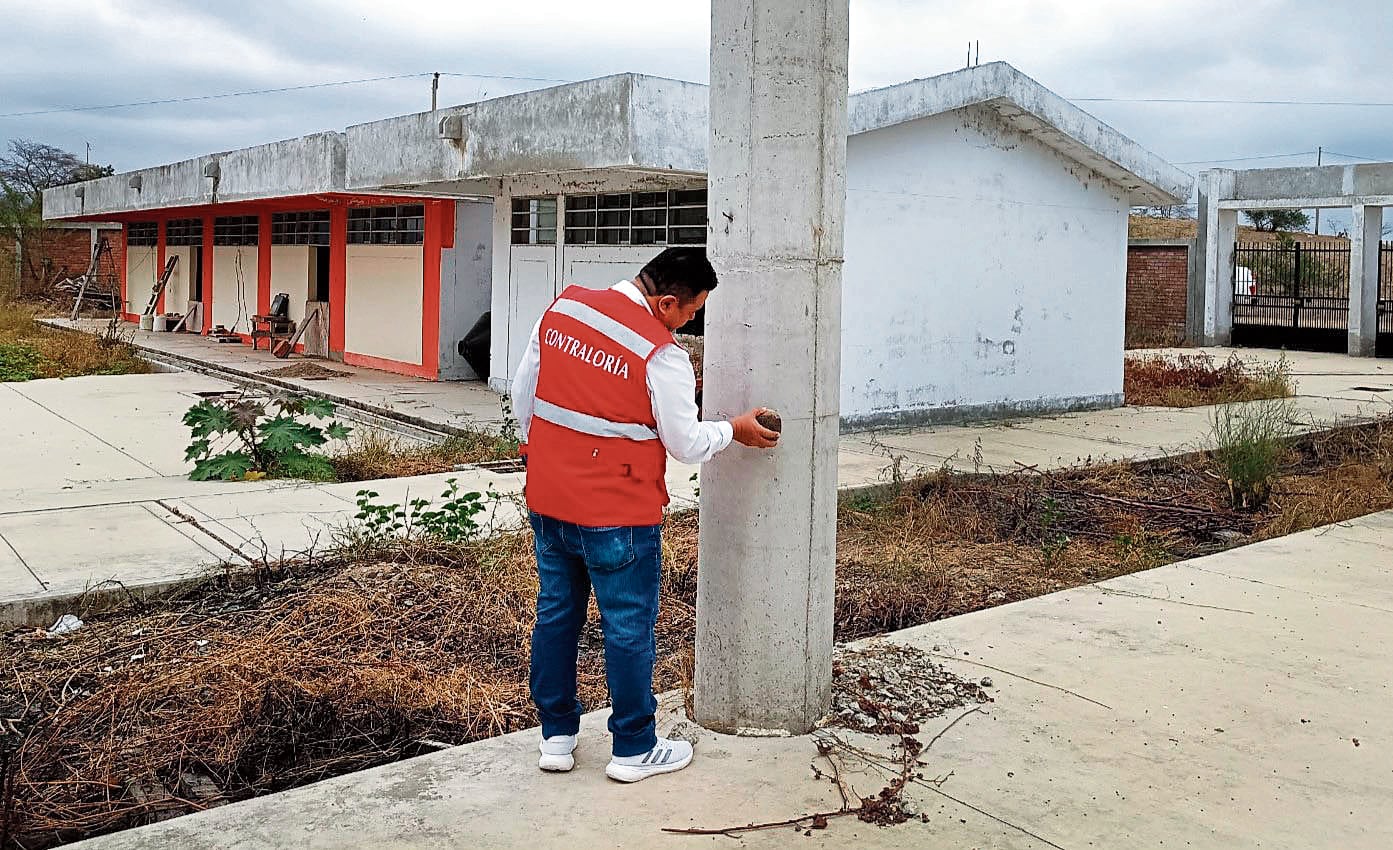Estado de colegio en pésimas condiciones.