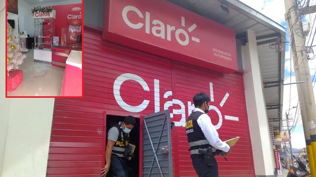 Ladrones se llevan más de S/17 mil en equipos de tienda Claro, en Huánuco