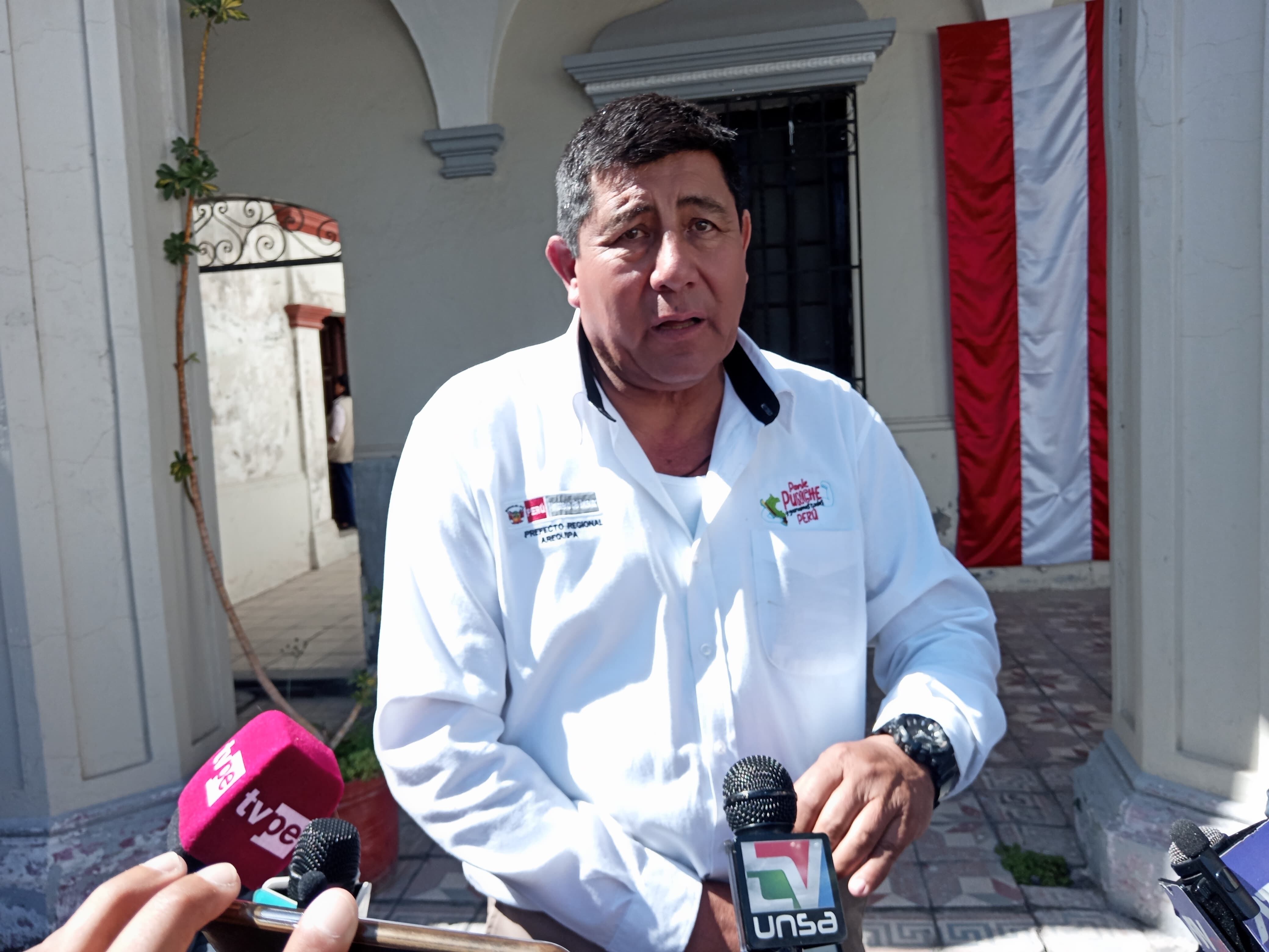 Prefecto de Arequipa, Francis Alarcón. Foto: GEC