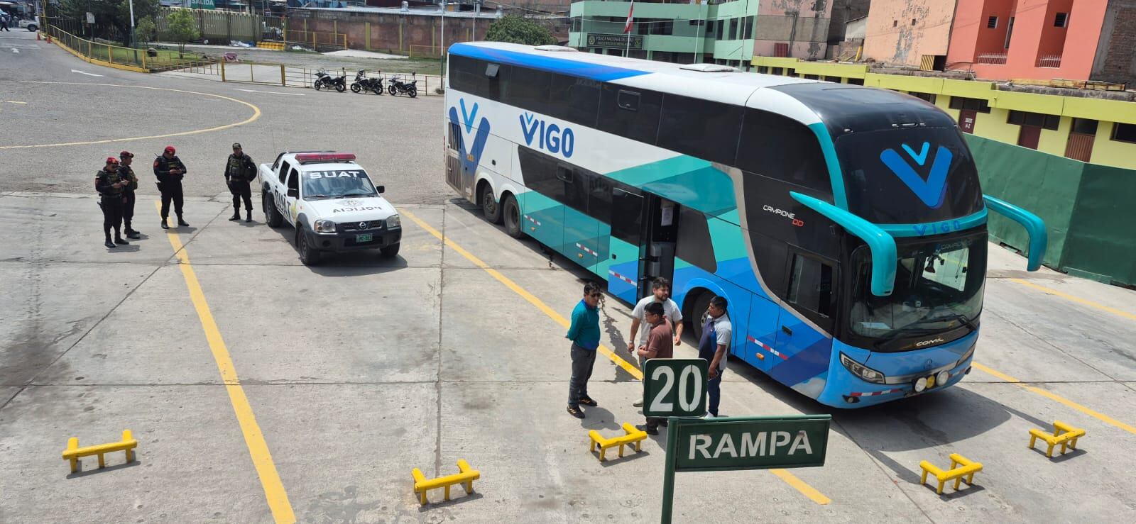 Intervención en Terminal Terrestre de Arequipa. Foto: GEC.