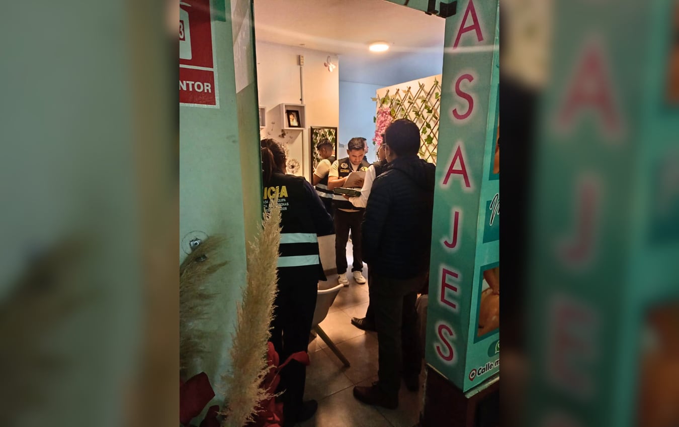 Autoridades intervinieron local por presunta prostitución clandestina en Arequipa. Foto: MPA.