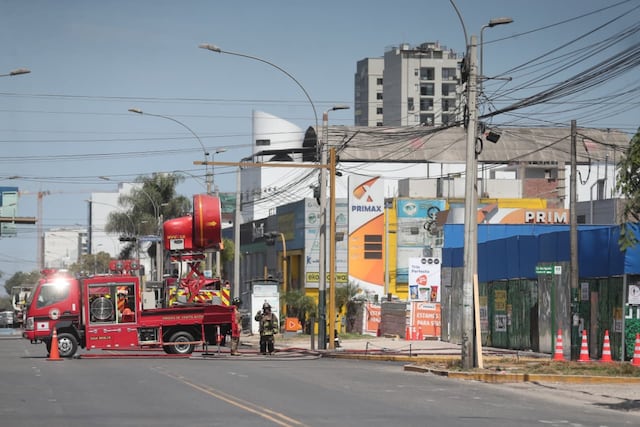 Fuga de gas en Surquillo (Fotos: Jesús Saucedo @photo.gec)