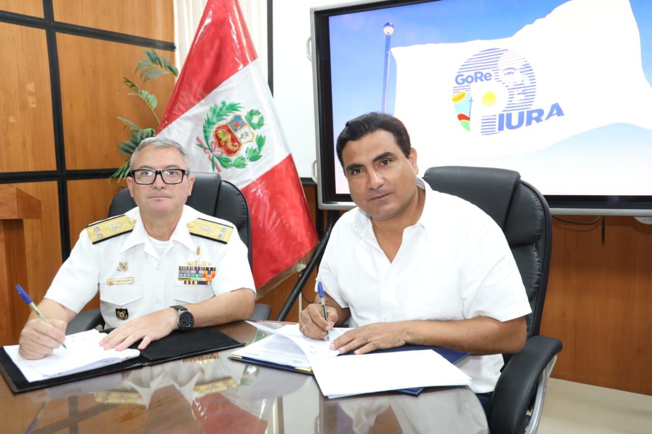 Firma fue entre el Gobierno Regional Piura y Servicios Industriales de la Marina