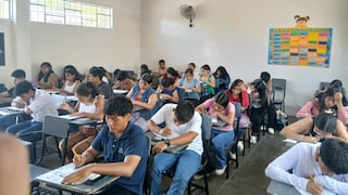 Piura: Estudiantes rindieron simulacro tipo examen de admisión