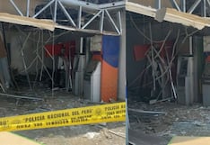 Explosión en cajeros de Lurín: delincuentes roban S/ 22 mil tras detonar explosivo