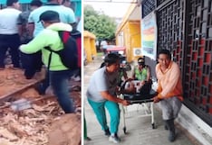 Iquitos: pared de colegio colapsa sobre dos estudiantes y uno permanece grave