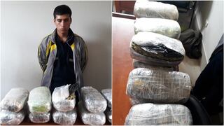 Hombre cae con 9 kilos de marihuana que tenía como destino Lima