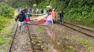 Machu Picchu: manifestantes toman las vías del tren (VIDEO y FOTOS)