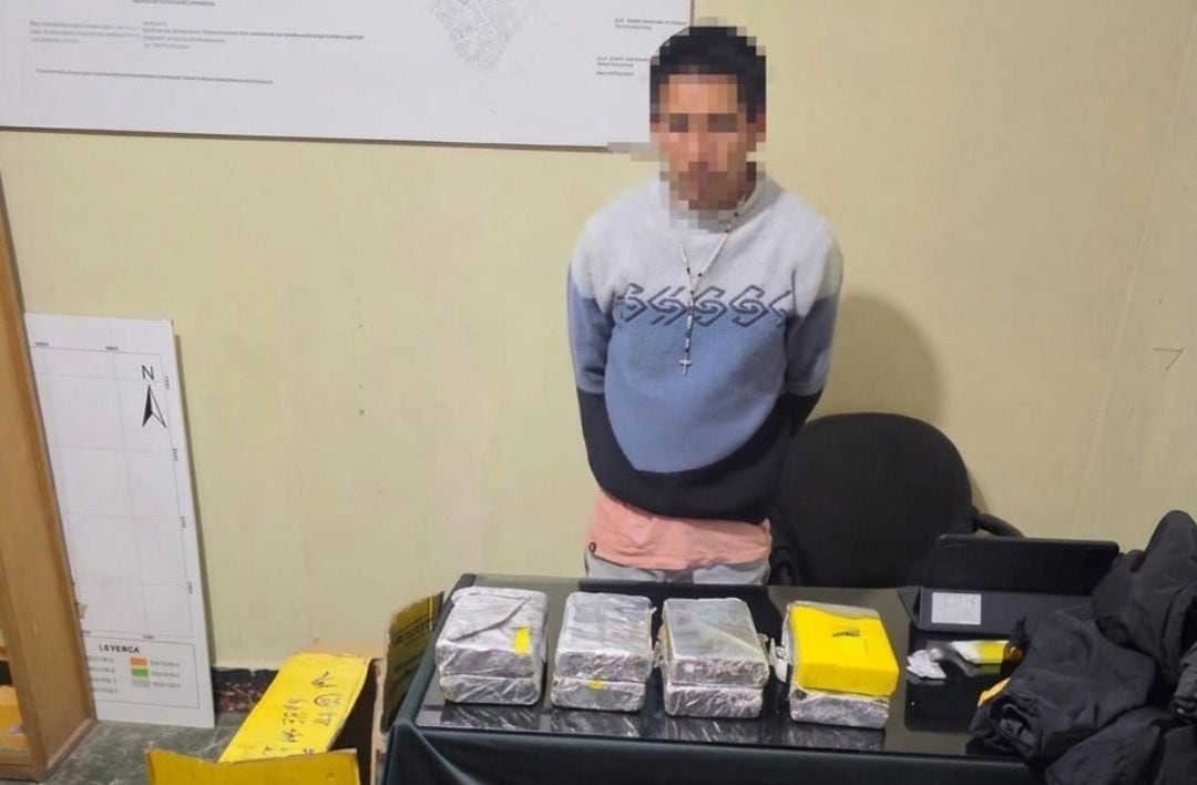 Joven fue detenido por el presunto delito de tráfico ilícito de drogas en Caravelí