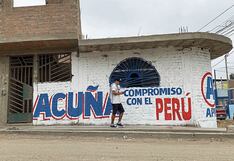 Aparecen pintas de candidatura presidencial de César Acuña en calles de Trujillo