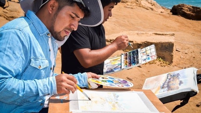 En conmemoración del sexto aniversario institucional de Línea Azul en el Museo Vicús.