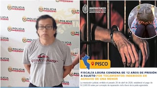 Pisco: 12 años de cárcel contra profesor por tocamientos indebidos a menor