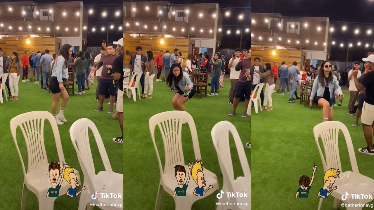 Joven sorprende con sus mejores pasos de baile al ritmo de 'Another One Bites the Dust'. (Foto: composición EC)