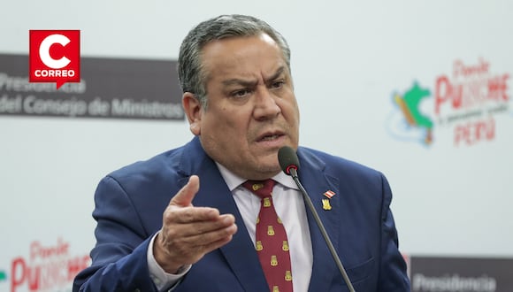 El presidente del Consejo de Ministros, Gustavo Adrianzén, expresó su preocupación por la liberación de delincuentes detenidos en flagrancia por parte del Ministerio Público. Foto: PCM