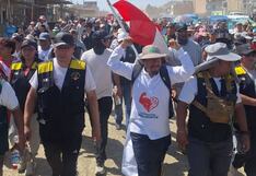 Alcalde de Pataz continúa con su “marcha de sacrificio” y se dirige a Lima