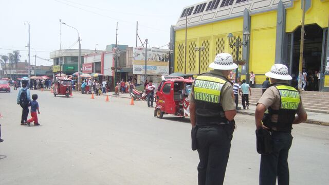 Policía pone orden en las calles de Chincha