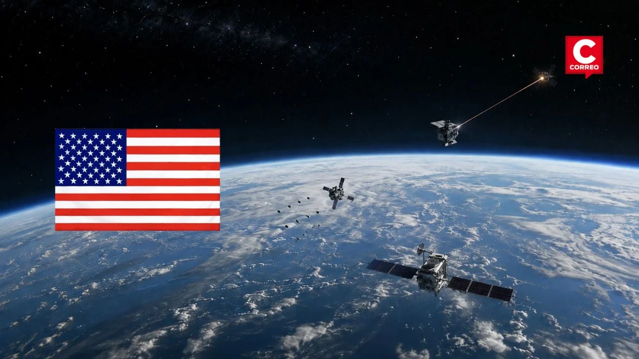 Estados Unidos admite por primera vez que tiene armas de “control espacial” desplegadas en órbita. Composición: Diario Correo.