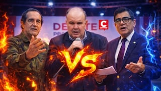 Debate 2026: José Williams, Rafael López Aliaga y Alex Gonzáles discuten medidas contra la delincuencia