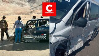 Al menos 10 heridos en Arequipa por el choque de tres vehículos en la carretera