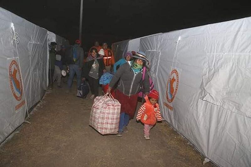 Pobladores de Ubinas fueron albergados temporalmente | Foto: Gec Archivo