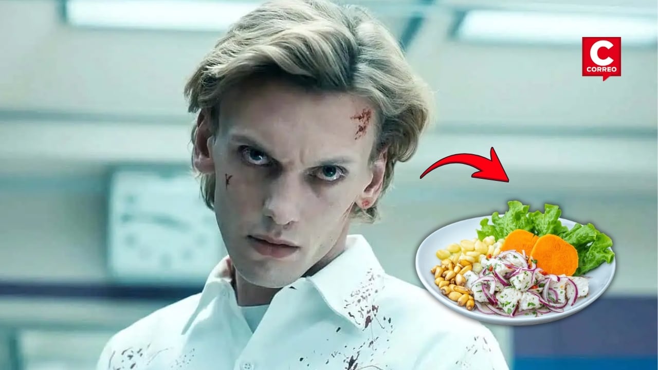 Jamie Campbell Bower, Vecna de ‘Stranger Things’ visita Ecuador y revela que le gusta el ceviche peruano. Composición: Diario Correo.